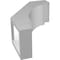 Ekena Millwork 3 1/2-in. W x 8-in. D x 12-in. H Merced Architectural Grade PVC Knee Brace BRCP035X08X12MRC - alternate 6
